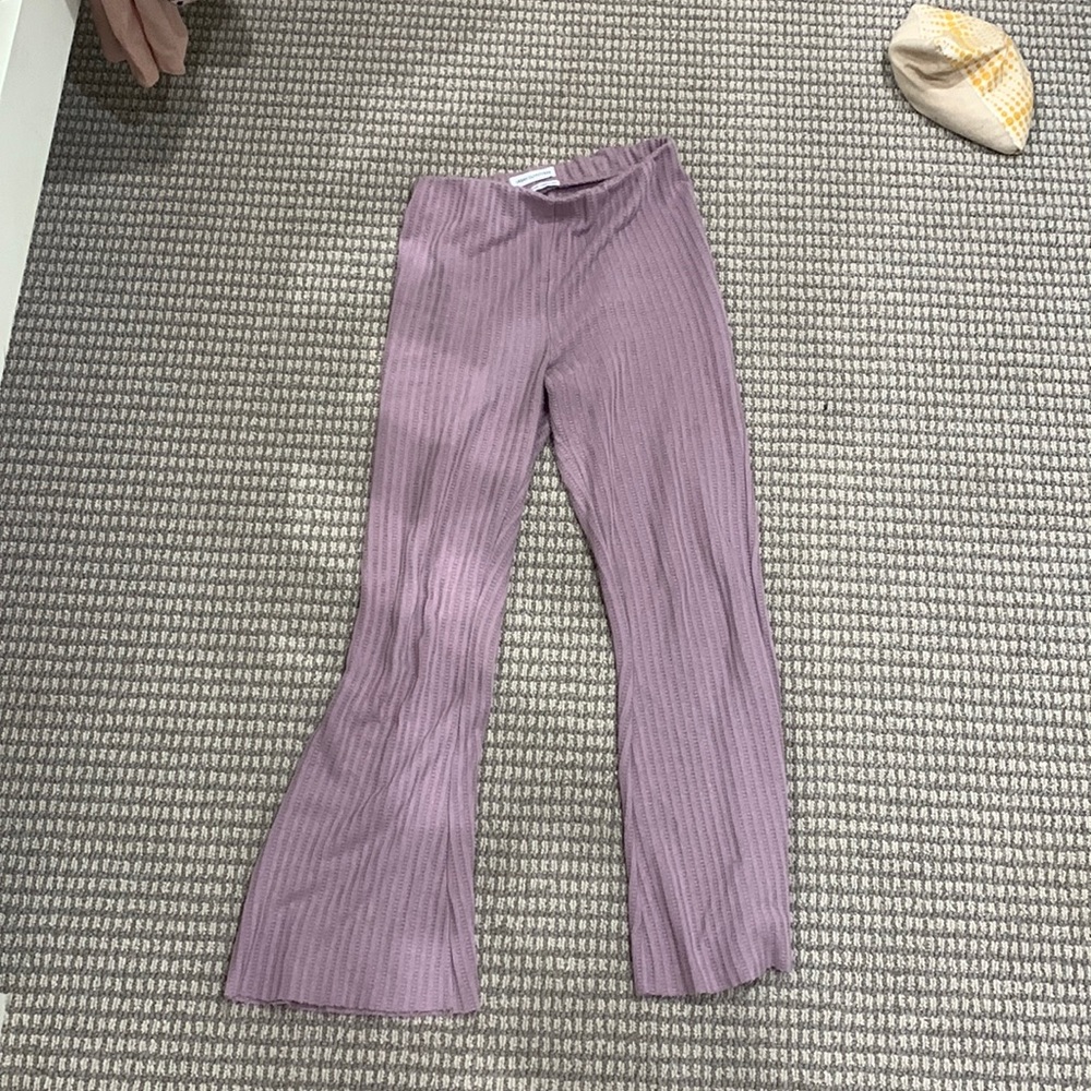 Urban Outfitters Ribbed High-Wasted Flare Pants